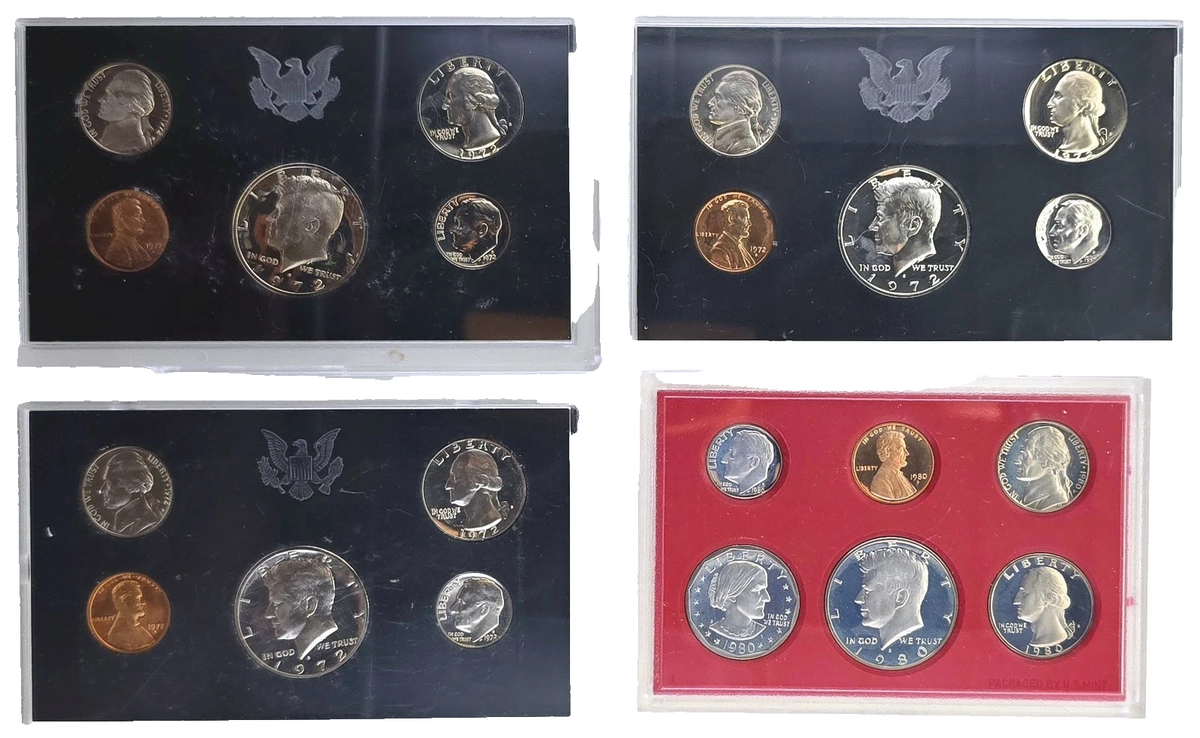 US Proof Sets Lot ~ COA BOX Random Selection Buy More & Save Pieces of History