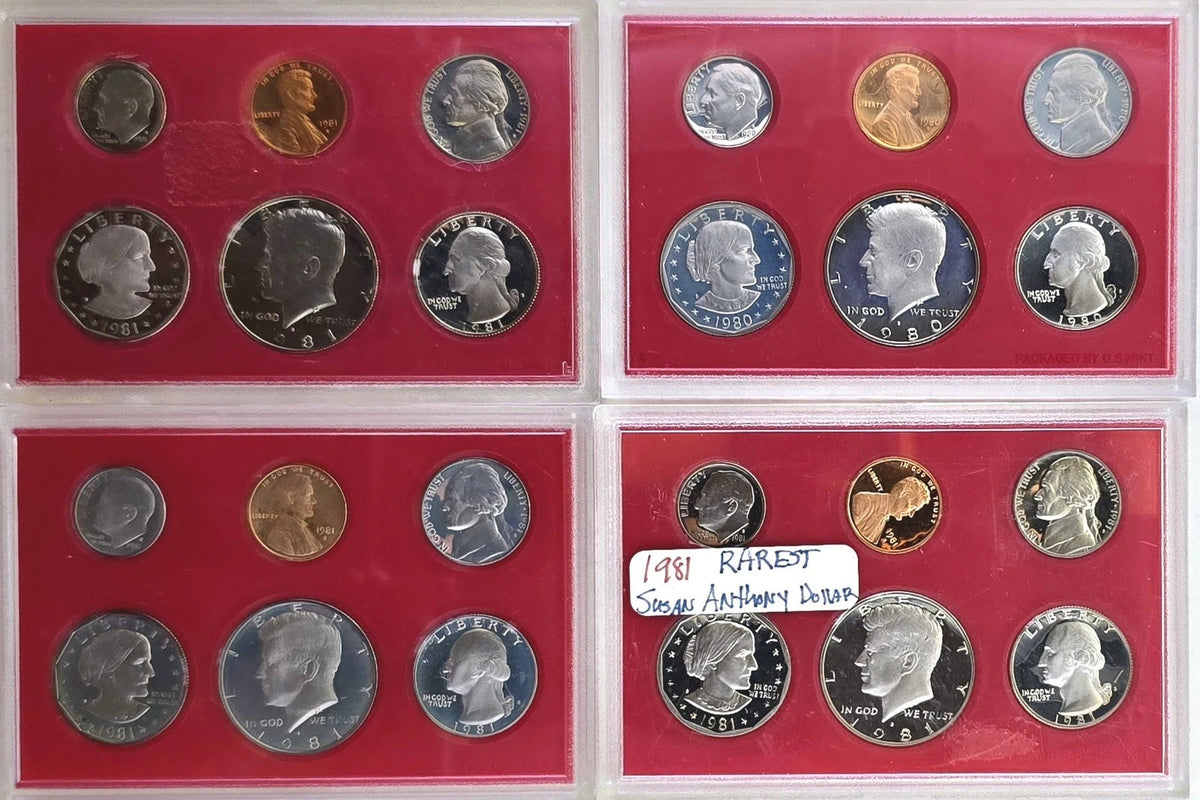 US Proof Sets Lot ~ COA BOX Random Selection Buy More & Save Pieces of History